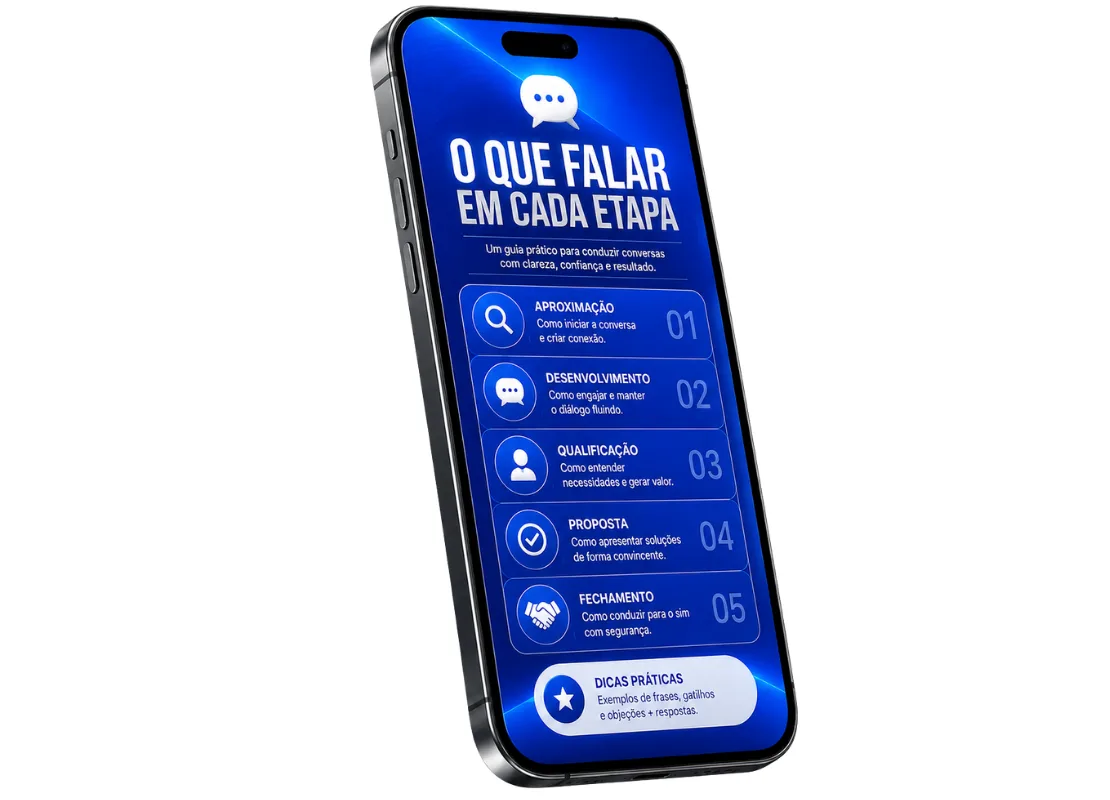 O que falar em cada etapa